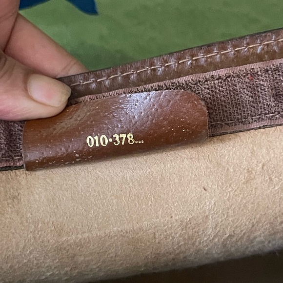 Authentic Gucci vintage web sherry clutch bag 010.378 (WN14) - Picture 12 of 13